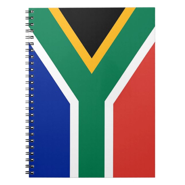 Cuaderno Portátil con bandera de Sudáfrica (Frente)