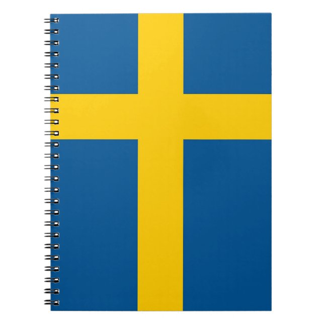 Cuaderno Portátil con bandera de Suecia (Frente)