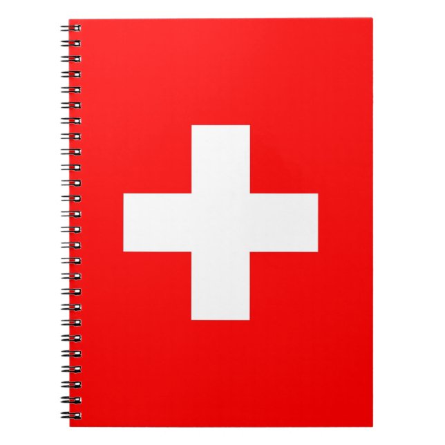 Cuaderno Portátil con bandera de Suiza (Frente)