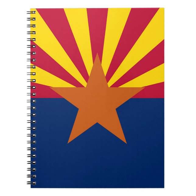 Cuaderno Portátil con bandera del estado de Arizona (Frente)