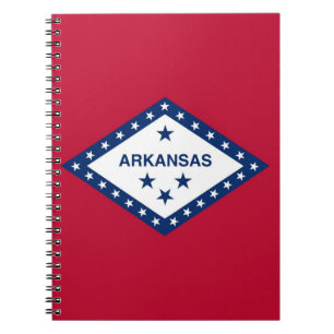 Cuaderno Portátil con bandera del estado de Arkansas