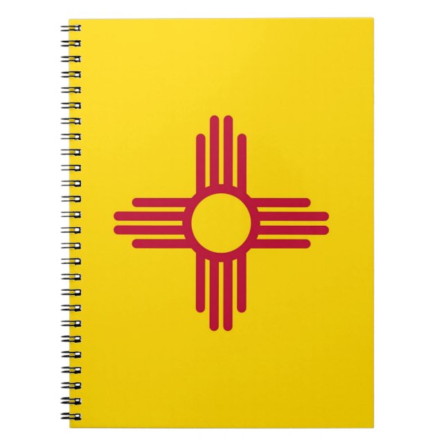 Cuaderno Portátil con bandera del estado de Nuevo México (Frente)