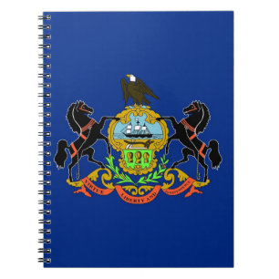 Cuaderno Portátil con bandera del estado de Pensilvania