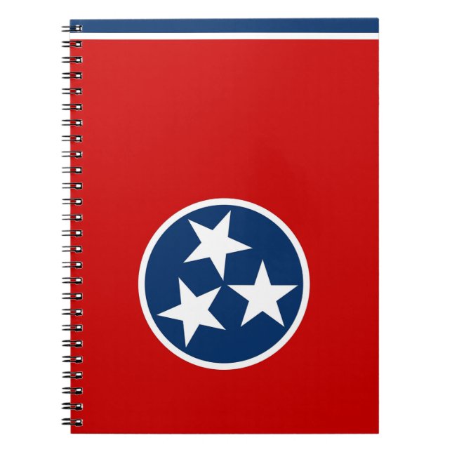 Cuaderno Portátil con bandera del estado de Tennessee (Frente)