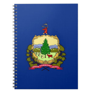 Cuaderno Portátil con bandera del estado de Vermont