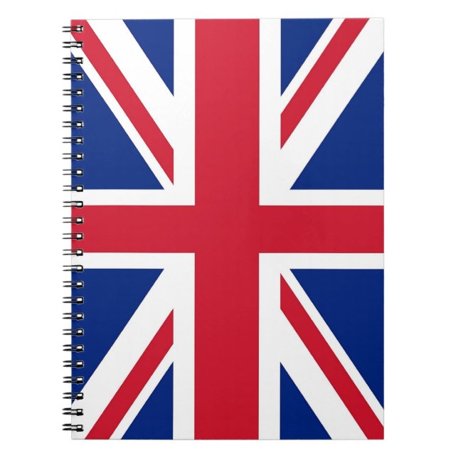 Cuaderno Portátil con bandera del Reino Unido (Frente)