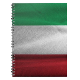 Cuaderno Portátil con bandera italiana orgullosa