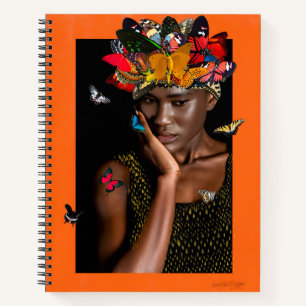 Cuaderno Portátil con diseño abstracto de mariposa gelee