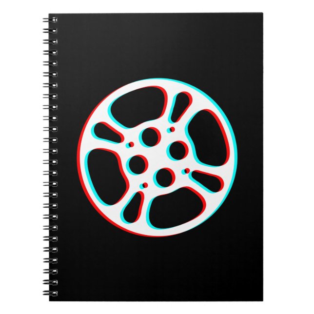 Cuaderno Portátil con efecto 3D para el carrete de película (Frente)