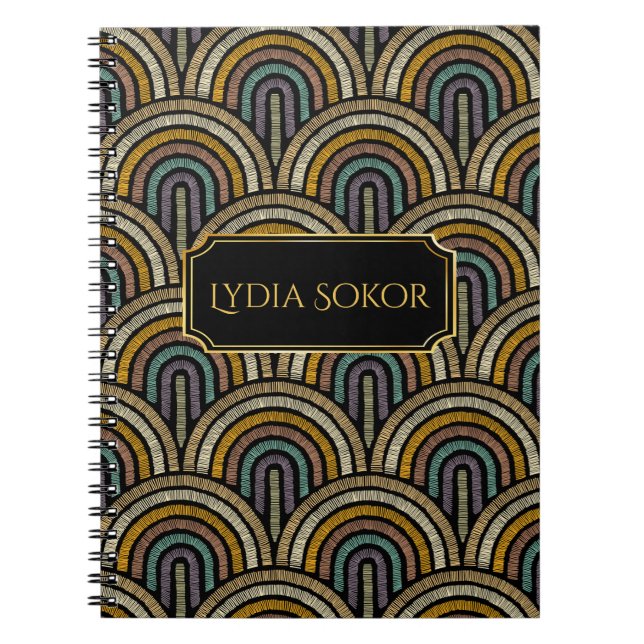 Cuaderno Portátil con estilo bordado personalizado (Frente)