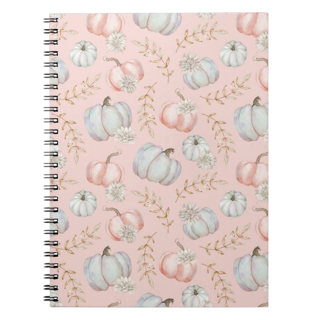 Cuaderno Portátil con estilo Coquette de Caída Rosada (Frente)