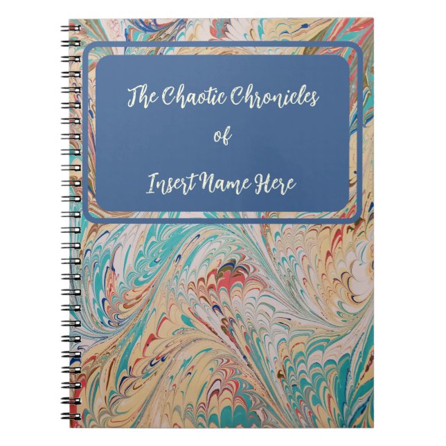 Cuaderno Portátil con estilo de época con personalización (Frente)