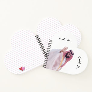 Cuaderno Portátil con forma de corazón