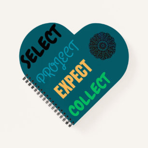 Cuaderno Portátil con forma de corazón