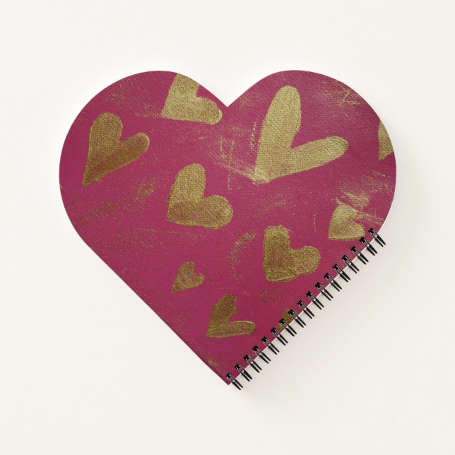 Cuaderno Portátil con forma de corazón (Reverso)