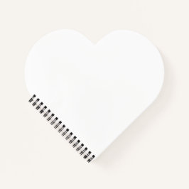 Cuaderno Portátil con forma de corazón