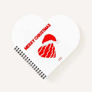 Cuaderno Portátil con forma de espiral de navidades del cor
