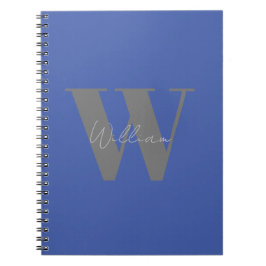 Cuaderno Portátil con nombre de monograma personalizado par
