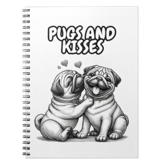 Cuaderno Portátil con pug que trae alegría a tu vida