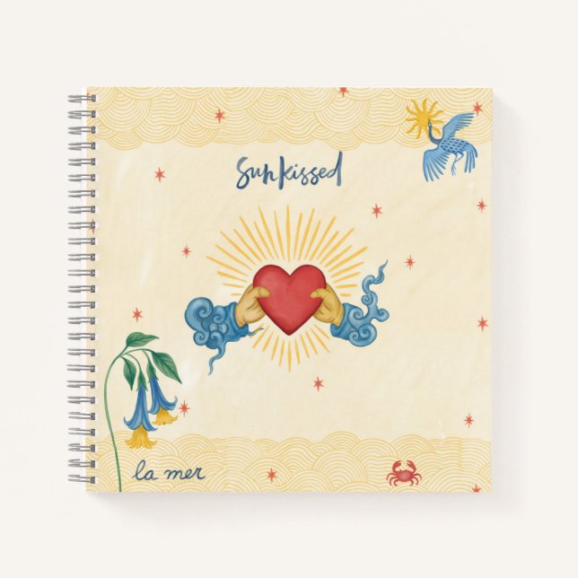 Cuaderno Portátil con Sun Kissed - Mistical Heart & Sea Dre (Anverso)