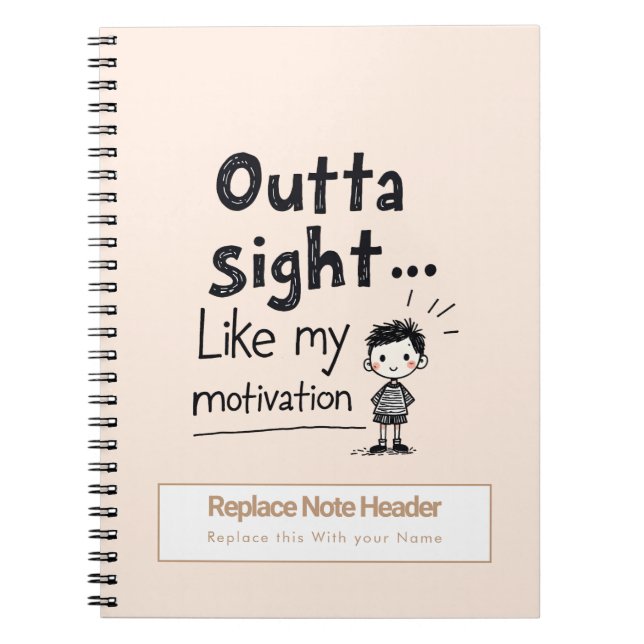 Cuaderno Portátil con temas de jerga personalizada de los a (Frente)