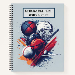 Cuaderno Portátil con temática deportiva inspiradora