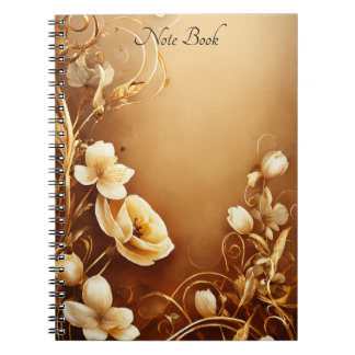 Cuaderno Portátil con temática floral