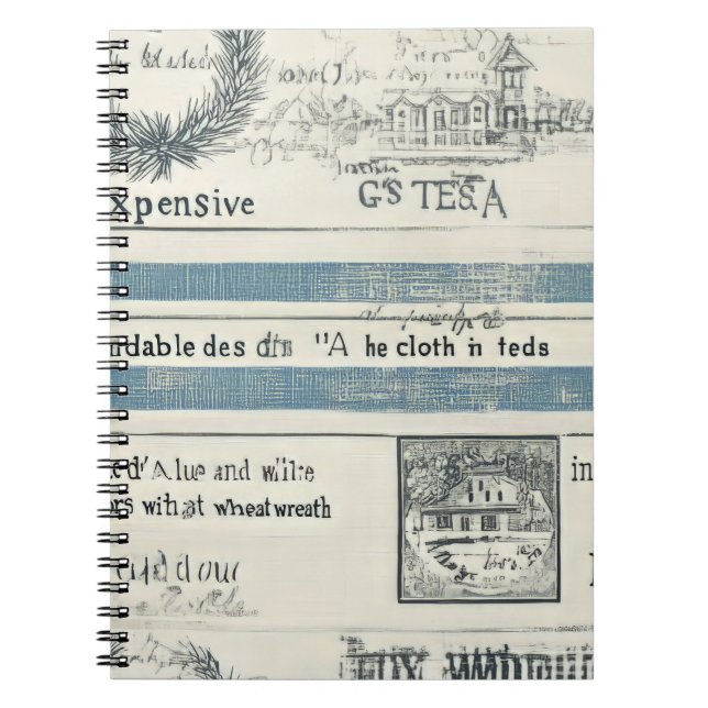 Cuaderno Portátil con temática marina (Frente)