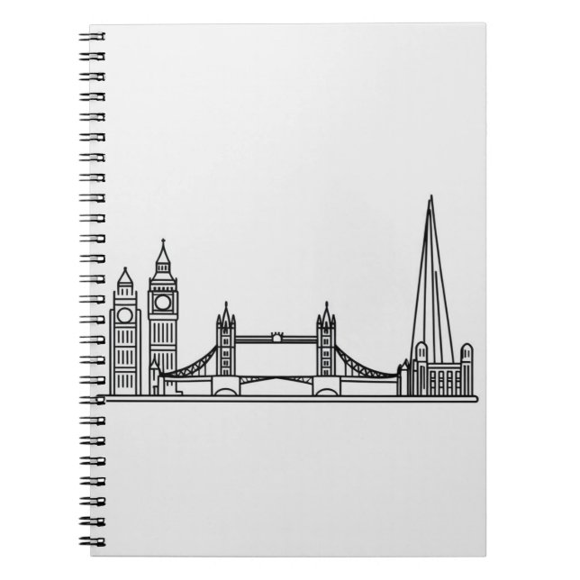 Cuaderno Portátil con un esbozo de referencia de Londres -  (Frente)