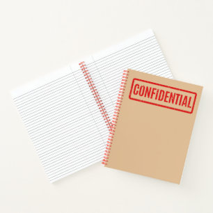 Cuaderno Portátil confidencial marcado