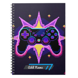 Cuaderno Portátil controlador de juegos para píxeles - Nomb