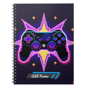 Cuaderno Portátil controlador de juegos para píxeles - Nomb