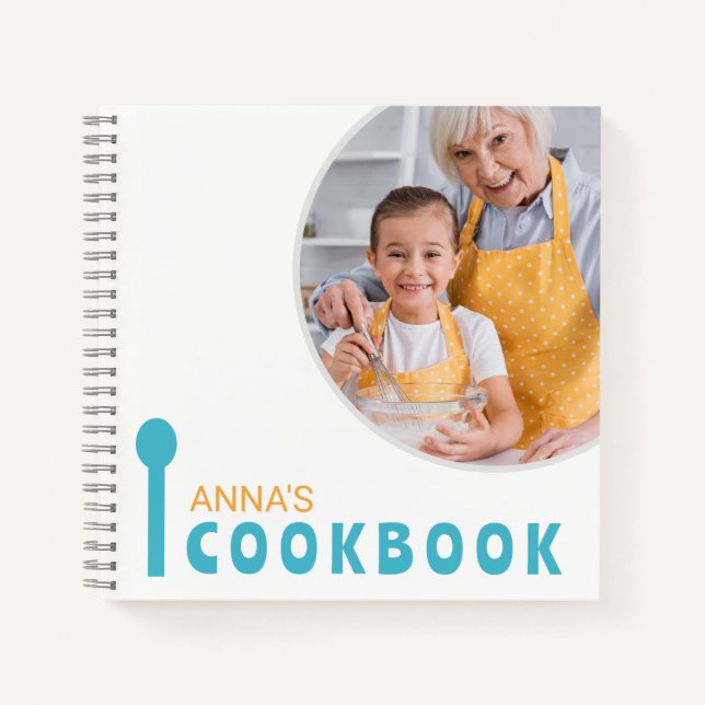 Cuaderno Portátil Cookbook personalizado (su foto) (Anverso)