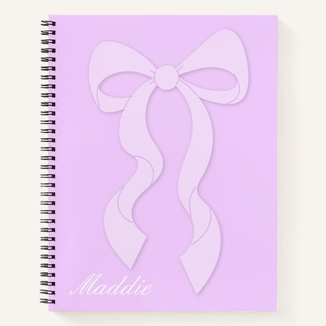 Cuaderno Portátil Coquette Bow (Anverso)