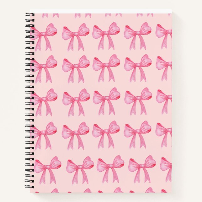 Cuaderno Portátil Coquette Bow (Anverso)