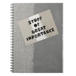 Cuaderno Portátil - Cosas de gran importancia