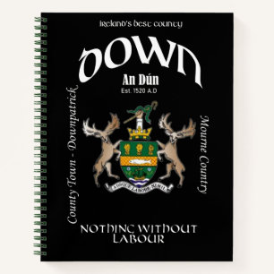 Cuaderno Portátil Crested de County Down Ireland