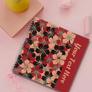 Cuaderno Portátil cuadrado con estética estética floral per