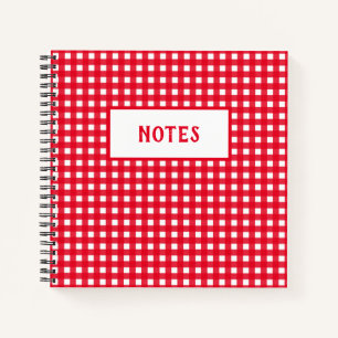 Cuaderno Portátil Cute Rojo y Blanco