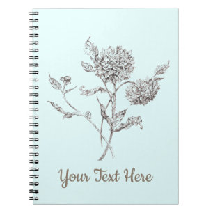 Cuaderno Portátil Dahlia personalizado
