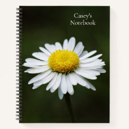 Cuaderno Portátil Daisy Flower de gran tamaño para el diari