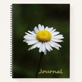 Cuaderno Portátil de 8,5" x 11" para la flor de margarita