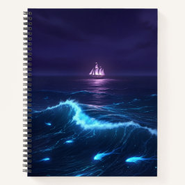 Cuaderno Portátil de aguas celestes