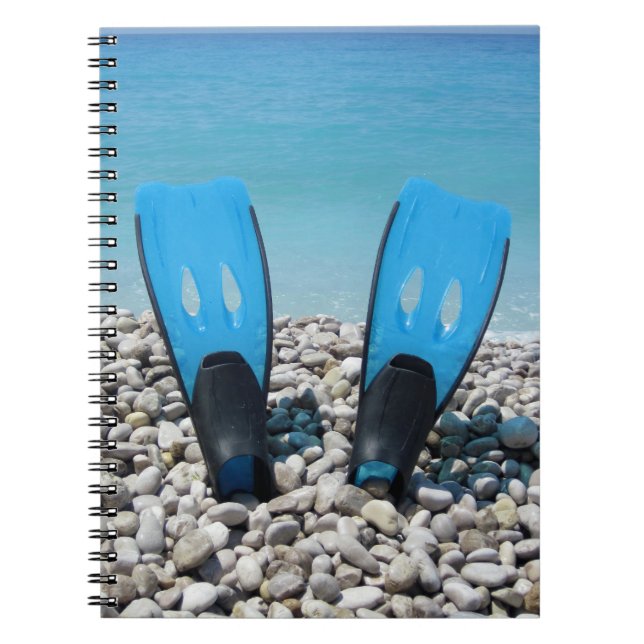 Cuaderno Portátil de aletas de buceo (Frente)