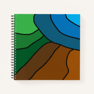 Cuaderno Portátil de amanecer azul