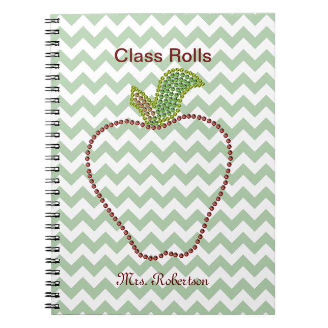 Cuaderno Portátil de Apple Chevron para profesores (Frente)