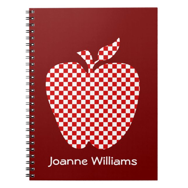 Cuaderno Portátil de Apple con control rojo del profesor (Frente)