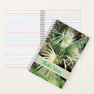 Cuaderno Portátil de árbol de palmas tropicales personaliza