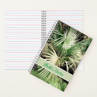 Cuaderno Portátil de árbol de palmas tropicales personaliza