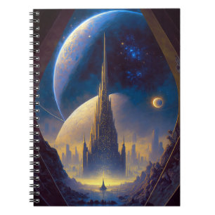 Cuaderno Portátil de arte de ciencia ficción de Future Spac
